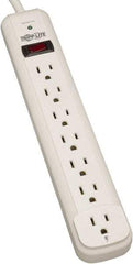 Tripp-Lite - 7 Outlets, 120 VAC15 Amps, 6' Cord, Power Outlet Strip - Floor, Keyhole Mount, 5-15 NEMA Configuration, 11.69" Strip - All Tool & Supply