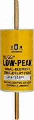 Cooper Bussmann - 300 VDC, 600 VAC, 175 Amp, Time Delay General Purpose Fuse - Bolt-on Mount, 5-3/4" OAL, 100 at DC, 300 at AC (RMS) kA Rating, 1-7/64" Diam - All Tool & Supply