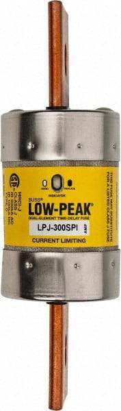 Cooper Bussmann - 300 VDC, 600 VAC, 300 Amp, Time Delay General Purpose Fuse - Bolt-on Mount, 7-1/8" OAL, 100 at DC, 300 at AC (RMS) kA Rating, 2" Diam - All Tool & Supply