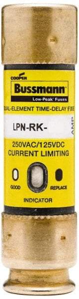 Cooper Bussmann - 125 VDC, 250 VAC, 40 Amp, Time Delay General Purpose Fuse - Fuse Holder Mount, 76.2mm OAL, 100 at DC, 300 at AC (RMS) kA Rating, 13/16" Diam - All Tool & Supply