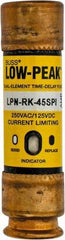 Cooper Bussmann - 125 VDC, 250 VAC, 45 Amp, Time Delay General Purpose Fuse - Fuse Holder Mount, 76.2mm OAL, 100 at DC, 300 at AC (RMS) kA Rating, 13/16" Diam - All Tool & Supply