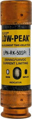 Cooper Bussmann - 125 VDC, 250 VAC, 50 Amp, Time Delay General Purpose Fuse - Fuse Holder Mount, 76.2mm OAL, 100 at DC, 300 at AC (RMS) kA Rating, 13/16" Diam - All Tool & Supply