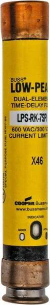 Cooper Bussmann - 300 VDC, 600 VAC, 7 Amp, Time Delay General Purpose Fuse - Fuse Holder Mount, 127mm OAL, 100 at DC, 300 at AC (RMS) kA Rating, 13/16" Diam - All Tool & Supply