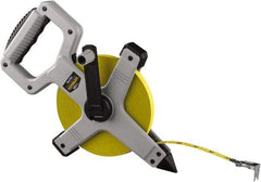 Komelon - 100' x 1/2" Yellow Steel Blade Tape Measure - 1/8" Graduation, Gray ABS Plastic Case - All Tool & Supply