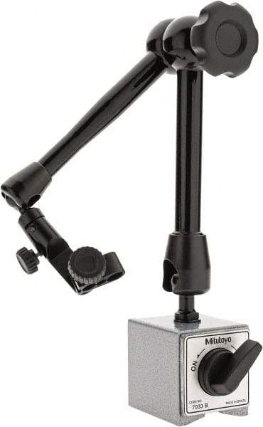 Mitutoyo - 55mm Long x 50mm Wide x 60mm High Magnetic Indicator Base with On/Off Switch - Includes Holder - All Tool & Supply