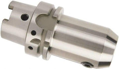 Accupro - HSK63A Taper Shank 1" Hole End Mill Holder/Adapter - 2" Nose Diam, 4-1/2" Projection - Exact Industrial Supply