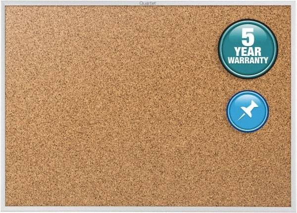 Quartet - 24" Wide x 18" High Open Cork Bulletin Board - Natural (Color) - All Tool & Supply