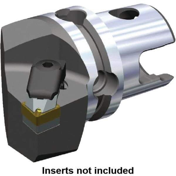 Kennametal - Left Hand Cut, Size KM50, CN.. Insert Compatiblity, Internal or External Modular Turning & Profiling Cutting Unit Head - 35mm Ctr to Cutting Edge, 50mm Head Length, Through Coolant, Series M-Clamping - All Tool & Supply