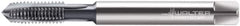 Walter-Prototyp - #4-40 UNC, 3 Flutes, Plug Chamfer, Bright Finish, Powdered Metal Spiral Point STI Tap - 2" OAL, 0.141" Shank Diam, 3/16" Square Length, 0.11" Square Size, 3B Class of Fit, Series A222079 - Exact Industrial Supply