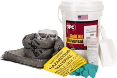 Brady SPC Sorbents - 4.5 Gal Capacity Universal Spill Kit - 6.5 Gal Bucket - All Tool & Supply