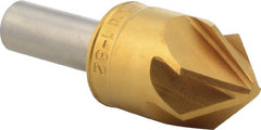 M.A. Ford - 1" Head Diam, 1/2" Shank Diam, 6 Flute 82° High Speed Steel Countersink - All Tool & Supply