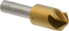 M.A. Ford - 5/8" Head Diam, 3/8" Shank Diam, 6 Flute 100° High Speed Steel Countersink - All Tool & Supply