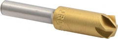 M.A. Ford - 3/8" Head Diam, 1/4" Shank Diam, 6 Flute 120° High Speed Steel Countersink - All Tool & Supply