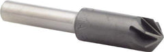 M.A. Ford - 3/8" Head Diam, 1/4" Shank Diam, 6 Flute 100° High Speed Steel Countersink - ALtima Blaze Finish, 2" OAL - All Tool & Supply