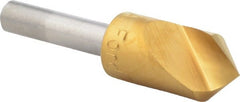 M.A. Ford - 1/2" Head Diam, 1/4" Shank Diam, 1 Flute 90° High Speed Steel Countersink - All Tool & Supply