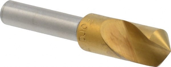 M.A. Ford - 3/8" Head Diam, 1/4" Shank Diam, 1 Flute 100° High Speed Steel Countersink - All Tool & Supply