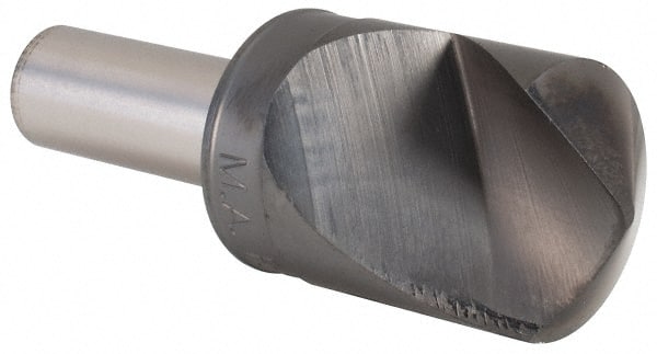 M.A. Ford - 1" Head Diam, 1/2" Shank Diam, 1 Flute 120° High Speed Steel Countersink - All Tool & Supply