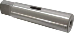 Accupro - MT1 Inside Morse Taper, MT4 Outside Morse Taper, Standard Reducing Sleeve - Hardened & Ground Throughout, 1/4" Projection, 4-7/8" OAL - Exact Industrial Supply