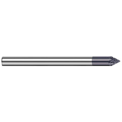 Harvey Tool - 1/8" Cut Diam, 1/8" Shank Diam, Solid Carbide Double Cut Flat Burr - Exact Industrial Supply