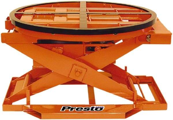 Presto Lifts - 4,000 Lb Capacity Pallet Positioner - 43-5/8" Diam - All Tool & Supply