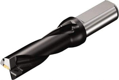 Sandvik Coromant - 5.425" Max Drill Depth, 3xD, 1-3/4" Diam, Indexable Insert Drill - 2 Inserts, 1-1/2" Shank Diam, Straight Shank - All Tool & Supply