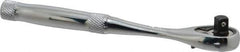 Proto - 1/4" Drive Pear Head Ratchet - Chrome Finish, 5-3/4" OAL, 45 Gear Teeth, Full Polished Handle, Standard Head - All Tool & Supply