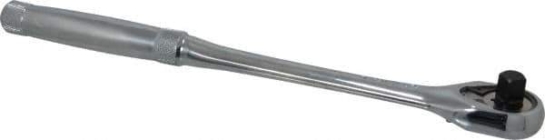 Proto - 3/8" Drive Pear Head Ratchet - Chrome Finish, 11" OAL, 45 Gear Teeth, Long Full Polished Handle, Standard Head - All Tool & Supply