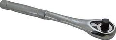 Proto - 1/2" Drive Pear Head Ratchet - Chrome Finish, 10-1/2" OAL, 45 Gear Teeth, Standard Full Polish Handle, Standard Head - All Tool & Supply