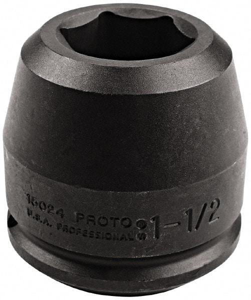 Proto - 1-1/2" Drive 1-13/16" Standard Impact Socket - 6 Points, 5-3/4" OAL - All Tool & Supply