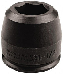 Proto - 1-1/2" Drive 1-15/16" Standard Impact Socket - 6 Points, 5-3/4" OAL - All Tool & Supply