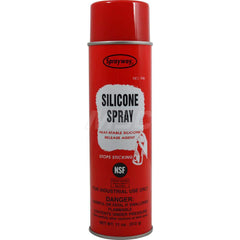 Silicone Spray: 20 oz Aerosol Can Clear, Flammable