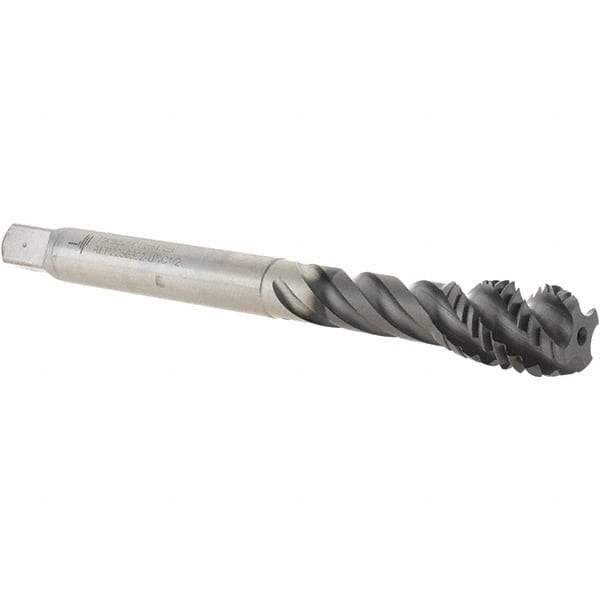 Value Collection - 1/2-13 UNC 4 Flute 2B Modified Bottoming Spiral Flute Tap - Powdered Metal, Hardlube Finish, 110.01mm OAL, Right Hand Flute, Right Hand Thread, Series AEP2256302 - All Tool & Supply