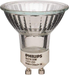 Philips - 35 Watt Halogen Commercial/Industrial 2 Pin Lamp - 2,750°K Color Temp, 265 Lumens, 120 Volts, Dimmable, Twistline, 3,000 hr Avg Life - All Tool & Supply