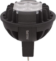 Philips - 7 Watt LED Commercial/Industrial 2 Pin Lamp - 2,700°K Color Temp, 370 Lumens, 12 Volts, Dimmable, MRC16, 35,000 hr Avg Life - All Tool & Supply