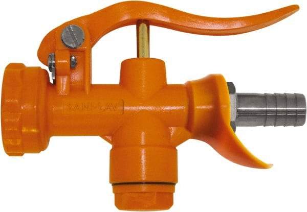 SANI-LAV - 3/4" Pipe, Insulated, Grade 5 Plastic Adjustable Spray Pattern Nozzle - Safety Orange, 3/4" Hose Barb Connection, 12 Gal per min at 100 psi, 3/4 GHT, 3/4" Orifice Diam, For Use With Water - All Tool & Supply