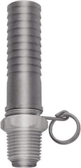 SANI-LAV - 1/2 NPT Thread Hose Barb x Male Swivel NPT Connector - 5/8" ID Hose x 0.8" OD Hose, Stainless Steel - All Tool & Supply