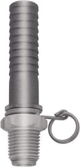 SANI-LAV - 1/2 NPT Thread Hose Barb x Male Swivel NPT Connector - 1/2" ID Hose x 0.8" OD Hose, Stainless Steel - All Tool & Supply