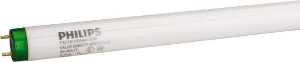 Philips - 28 Watt Fluorescent Tubular Medium Bi-Pin Lamp - 4,100°K Color Temp, 2,600 Lumens, T8, 32,000 hr Avg Life - All Tool & Supply