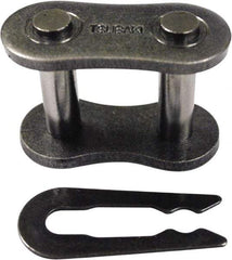 U.S. Tsubaki - 3/4" Pitch, Spring Type Roller Chain Connecting Link - For Use with British Standard Single Strand Chain - All Tool & Supply