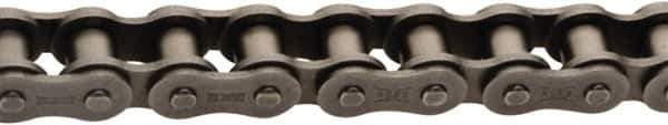 U.S. Tsubaki - 5/8" Pitch, ISO 10B, British Standard Roller Chain - Chain No. 10B, 5,840 Lb. Capacity, 10 Ft. Long, 0.4" Roller Diam, 0.38" Roller Width - All Tool & Supply