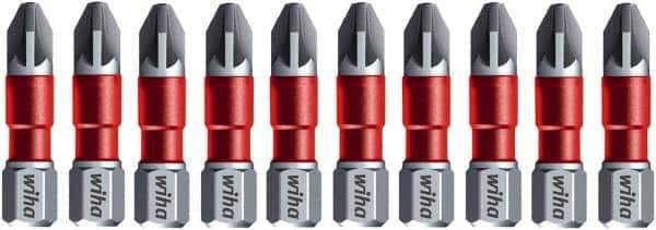 Wiha - PZ.1 Phillips Screwdriver Bit - 1/4" Drive, 1-9/64" OAL - All Tool & Supply