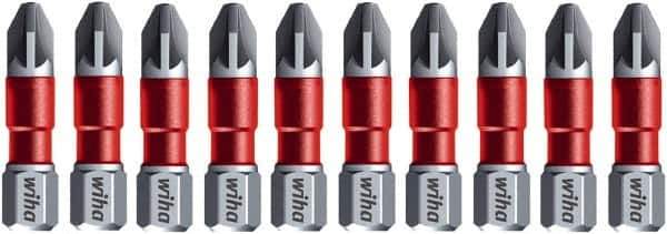 Wiha - PZ.3 Posidriv Screwdriver Bit - 1/4" Drive, 1-9/64" OAL - All Tool & Supply