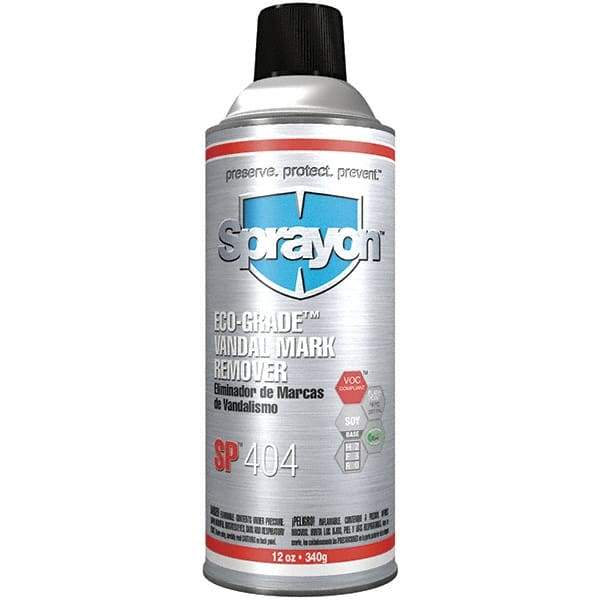 Sprayon - 12 oz Aerosol Can Graffiti/Vandal Mark Remover - VOC Content g/L 486, Removes Paint, Ink, Crayon, Marker & Scuff Marks - All Tool & Supply