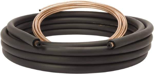 Mueller Industries - 35' Long, LL - 1/4, SL - 1/2" OD, Copper Refrigeration Tube - LL - .030, SL - .032" Wall Thickness, 9.03 Lb per Coil - All Tool & Supply