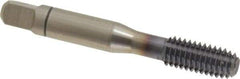 Balax - 3/8-16 UNC 2B H9 Thread Limit Bottoming Thread Forming Tap - Powdered Metal High Speed Steel, TiCN Finish, 2-15/16" OAL, 0.95" Thread Length, Right Hand Thread, Series BXSTEEL - All Tool & Supply