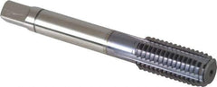 Balax - M12x1.75 Metric Coarse 6H D12 Thread Limit Bottoming Thread Forming Tap - Powdered Metal High Speed Steel, TiCN Finish, 3-3/8" OAL, 1" Thread Length, Right Hand Thread, Series BXSTEEL - All Tool & Supply