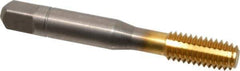 Balax - 3/8-16 UNC 2B H9 Thread Limit Bottoming Thread Forming Tap - Powdered Metal High Speed Steel, TiN Finish, 2-15/16" OAL, 0.95" Thread Length, Right Hand Thread, Series BXSTAINLESS - All Tool & Supply