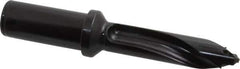 Allied Machine and Engineering - Series 20, 20 to 21.99mm Diam, 1" Diam Straight Shank with Flange, Straight Flute Spade Drill - 2-17/64" Max Depth, 3-61/64" Body Length, 6-15/64" OAL, Standard Length, Through Coolant - All Tool & Supply