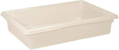 Rubbermaid - Rectangular, White Polyethylene Food Tote Box - 6" High x 18" Wide x 26" Long, with Snap-On Lid - All Tool & Supply