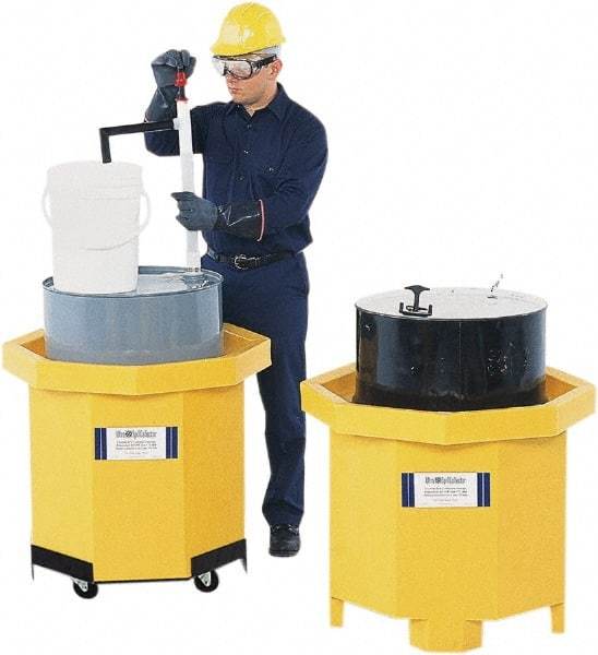 UltraTech - 66 Gal Sump, 800 Lb Capacity, 1 Drum, Polyethylene Spill Deck Pallet - 33" Long x 33" Wide x 29" High, Liftable Fork, 1 Tank Drum Configuration - All Tool & Supply